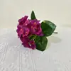 Nuevo Flor de Bonsái Violeta Pequeña de Cinco Ramas, Accesorios de Fotografía Decorativos, Flor Artificial Individual de Plástico para Sostener en la Mano