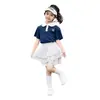 Conjunto de Verano Estilo Academia para Niños y Niñas 2026 Nueva Moda Infantil Camisa Polo de Moda Conjunto de Hermanos Conjunto de Dos Piezas Moderno