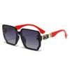 Tendencia de Moda Europea y Americana Gafas de Sol Polarizadas para Mujer Ins Gafas de Sol con Protección UV de Alto Nivel para Mujer Montura Grande Aspecto Delgado Espejo Liso