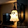 Amazon transfronterizo producto nuevo sombrero de Halloween lámpara de pared fantasma decoración del hogar