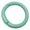 Coloridos Llaveros de Anillo de Resorte Pintados DIY Accesorios Aleación de Zinc Hebilla Redonda Hebilla de Resorte Abierta Herrajes Anillo para Bolsos