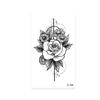 Adesivos de Tatuagem Pequenos Frescos à Prova d'Água Coloridos Pretos 1000 Vários Desenhos Animais Flores Geométricos Letras Podem Ser Combinados com Qualquer Combinação