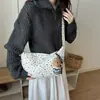 Bolso de mano retro de moda transfronterizo tipo bolsa de albóndiga para mujer 2026 otoño nuevo con lunares elegante bolso de un solo hombro bolso cruzado para el trabajo
