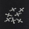 Acessórios para joias DIY aço inoxidável cruz barroca pequeno pingente colar corrente de cauda pequeno pingente 6*9MM