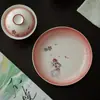 Soporte para Olla de Peces Dorados Pintado a Mano de las Dinastías Tang y Song, Accesorios para Ceremonia del Té, Bandeja Seca para el Hogar, Juego de Té Kung Fu, Base para Tetera, Bandeja de Cerámica