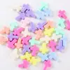 Nube de color primavera de acrílico cinco estrellas oso de agujero grande cuentas sueltas pulsera DIY para niños accesorio de cadena de teléfono