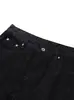 Jeans Geniales de Mezclilla Negra con Bordado de Espinas Retro Americano para Hombres y Mujeres, Pantalones de Pierna Ancha Sueltos Casuales, Corte Limpio, Acampanados