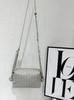 Bolso Tejido, Bolso Cuadrado Pequeño Casual Simple, Bolso Bandolera de Cuero Suave con Textura Versátil, Bolso de Hombro de Cuero Genuino con Diseño de Nicho para Mujer