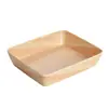 Plato Giratorio de Melamina para Hot Pot Plato para Platos Comercial Plato Rectangular para Verduras Sukiyaki Imitación Madera Caja de Exhibición de Platos para Buffet
