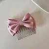 Peine de Pelo con Lazo Peine de Pelo Coreano Pasador Peine para Flequillo Pinza Superior Adorno Invertido para el Cabello Pinza para el Cabello Pasador Tenedor para el Cabello para Mujeres