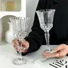 Copo de vinho de cristal moderno minimalista, taça estilo europeu, copo de suco, copo de jantar, copo de diamante