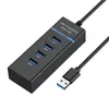Divisor Hub USB 3.0 para Computadoras y Laptops, Expande la Conectividad para Ratón Externo, Teclado, Auriculares y Unidades USB