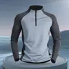 Ropa de Secado Rápido Transfronteriza para Hombres, Ropa Fina de Entrenamiento, Tops para Correr, Camisetas Deportivas, Ropa de Ciclismo y Fitness, Camisetas de Manga Larga para Hombres