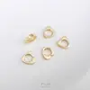 Juego de Cuentas Pequeñas Florcitas Corazón de Melocotón Estrella de Cinco Puntas Oso Cuadrado Plano Rellenas de Oro de 14K Conserva el Color Accesorios Separadores para Pulsera Hecha a Mano DIY