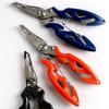 Alicate de pesca de boca curva em aço inoxidável multi-função Alicate para vara de pesca linha de pesca forte tesoura para linha de pesca controlador de peixe