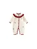 Roupas Infantis Bangxuan Roupas Doces de Inverno Roupas com Gola de Renda Macacão de Tricô para Bebê Menina Suéter para Recém-Nascido Body para Bebê