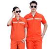 Conjunto de Roupas de Trabalho de Manga Curta de Verão, Roupas para Reparo e Manutenção Automotiva, Roupas de Trabalho para Oficina de Fábrica, Roupas de Proteção do Trabalho de Manga Meia
