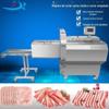 Fornecimento de máquina de fatiar bifes, produtos de carne vegetal pré-fabricados, equipamento de fatiar, grande máquina de fatiar carne de porco congelada