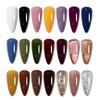 Uña semi-sólida esmalte de uñas práctica tarjeta de color almendra ballet uña gota corta Cuadrado Esmalte de Uñas pegamento tablero de exhibición