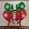 Nueva Banda Navideña para el Cabello 2023 Accesorios Navideños Luminosos Regalo Navideño para Niños Cabeza de Reno Navideño Juguete de Anciano