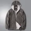 Novo Casaco Masculino de Lã Polar para Primavera e Outono, Casaco de Lã Engrossado com Forro para Outono e Inverno, Jaqueta Casual ao Ar Livre de Lã de Cordeiro, Suéter Masculino