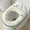 Cojín de inodoro EVA impermeable para verano, para las cuatro estaciones, universal, para el hogar, con anillo adhesivo y lavable.