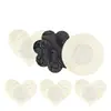 Sexy Adhesivo para Pezón con Forma de Flor de Encaje Ligero Transpirable Anticonvexo y Antideslizante Talla Ligera Invisible Sin Costuras Adhesivo para Pecho para Vestido de Novia