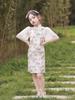 Estilo Nuevo Primavera/Verano 2026 Vestido Qipao Mejorado para Niñas Estilo Chino Atuendo de Presentación Guzheng Infantil Elegante para Niñas Pequeñas