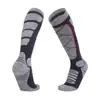 Calcetines de Esquí Profesionales para Hombre, Calcetines Deportivos, Cálidos Transfronterizos, Absorbentes de Sudor, de Terciopelo y Engrosados, Calcetines Profesionales de Tubo Largo para Senderismo al Aire Libre