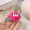 Nuevo clip para el pelo de oreja de felpa de chica dopamina súper lindo para flequillo lateral de pelo roto, pasador dulce, tocado