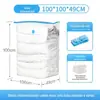 Saco de armazenamento de roupas da fábrica Huayin saco de compressão espesso saco de compressão por sucção transparente saco de compressão a vácuo para edredom edredom