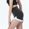 Nuevos Pantalones de Yoga de Verano de Yion, Pantalones Cortos Deportivos Ajustados de Color Melocotón para Levantar Glúteos, Shorts Deportivos de Exterior de Borde Ancho en Color Contrastante