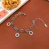 Pulseira Dupla Camada de Aço Titânio Preto e Branco Bei Roman Digital Feminina Artesanal Popular Acessórios de Pulseira Joias