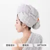 Gorro secador de pelo de felpa de coral engrosado para mujer, toalla para la cabeza absorbente y de secado rápido, gorro de baño, no necesita secador, suave y amigable con la piel para uso en casa