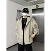 Sudadera con capucha de punto a rayas, unisex, adecuada para primavera y otoño, corte holgado, versátil, casual y moderna prenda de abrigo para parejas