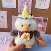 Cor Pinguim Cor Creme Chapéu Gato Cachorro Babador Roupa Boneca Boneca Babador Babador Decoração de Foto