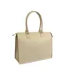 Bolso de fieltro personalizado por el fabricante con cremallera, bolso de mano de fieltro de gran capacidad, diseño simple, logotipo personalizable
