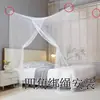Mosquitero grueso de estilo antiguo para el hogar, cama doble de 1.5 pisos, red de hilo con puerta, cifrado, 0.9 metros, 1.8m, cuerda de fijación al suelo