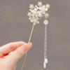 Nuevo Estilo Horquilla Orquídea Parpadeante Borla Bola Cabeza Placa Horquilla Estilo Antiguo Linterna Luminosa Horquilla Accesorios para el Cabello Horquilla para la Parte Posterior de la Cabeza