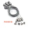 Luz de linha luz de escritório fio pendente painel de luz fio de suspensão luz fluorescente outdoor pendurado perfil de alumínio fixação acessórios de fio de aço