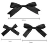 Estilo Idéntico de Celebridad de Internet Broche de Lazo de Algodón Poliéster Negro Pin de Ramillete Accesorios para Ropa de Cuello Decoración de Suéter de Moda
