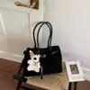 Bolso tote rosa estilo coreano nuevo 2026, bolso de hombro de gran capacidad para mujer, bolso de mano versátil para el trabajo, bolso de moda para llevar debajo del brazo