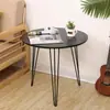 Balcón de Sala de Estar Mesa de Café Estilo Nórdico Moderno Mesa Redonda Pequeña Simple Moderna de Negociación Mesa Auxiliar de Sofá Mesa de Esquina Mesa de Noche