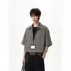 Nuevo Top Clásico de Verano Falso de Dos Piezas Rayado de Moda, Estilo Artístico, Chaqueta Camisa Informal y Cómoda de Moda