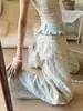 Jeans largos da moda, de cor clara, com estampa de leopardo lavada para mulheres, estilo novo, cintura alta, caimento solto, emagrecedor, perna reta, calça comprida