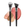 Brocha de Maquillaje Angulada Plana Individual Transfronteriza, Multifuncional para Base, Rubor, Contorno y Herramientas de Belleza al por Mayor