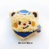Nueva Muñeca de Peluche Oso de Mantequilla Adornos Colgantes Corazón de Niña Oso de Dibujos Animados Broche DIY Accesorios Decorativos para Muñecas Original