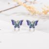Pendientes de mariposa coloridos para mujer, diseño de nicho de verano, pendientes de rosca, nuevos pendientes de moda 2022