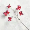 Galho Seco Artificial de Primavera com Flores Borboleta com 5 Cabeças para Decoração de Casa, Arranjo Floral, Exibição de Jardim, Buquê, Haste Única, Transfronteiriço