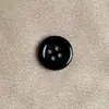 Botones de Cuatro Ojos Blanco Negro Coloridos Redondos de Borde Amplio Botones de Resina para Abrigo Traje Suéter Chaqueta Botones Accesorios